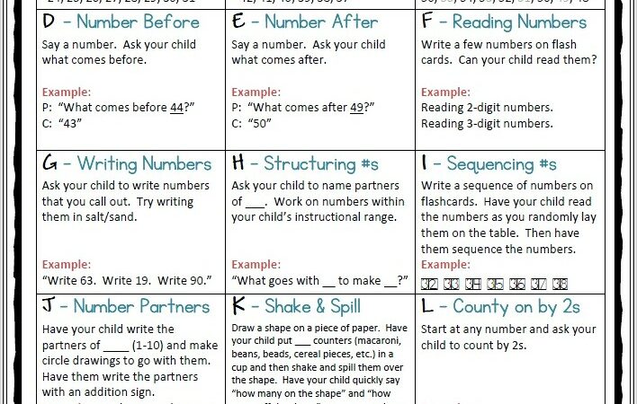 First Grade Homework Worksheet