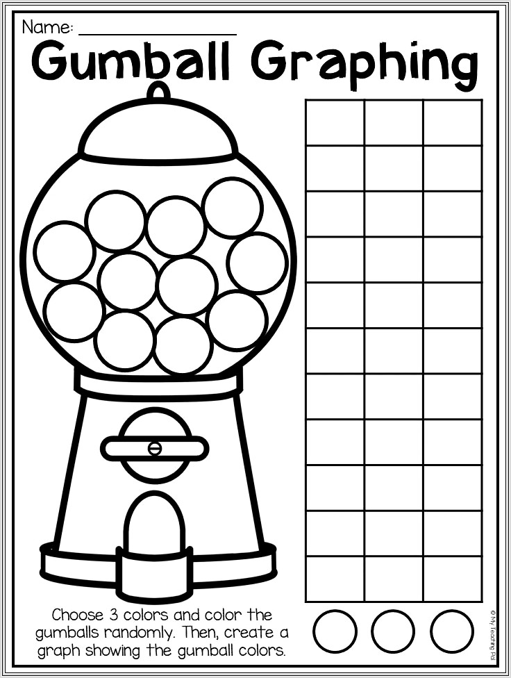 First Grade Math Worksheets Graphing