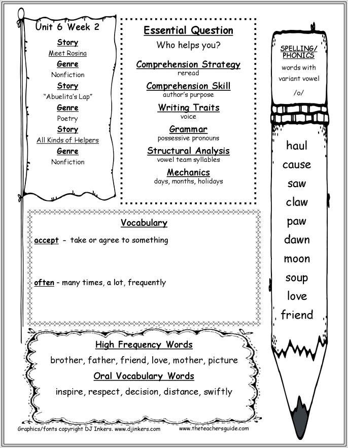 First Grade Teacher Worksheets