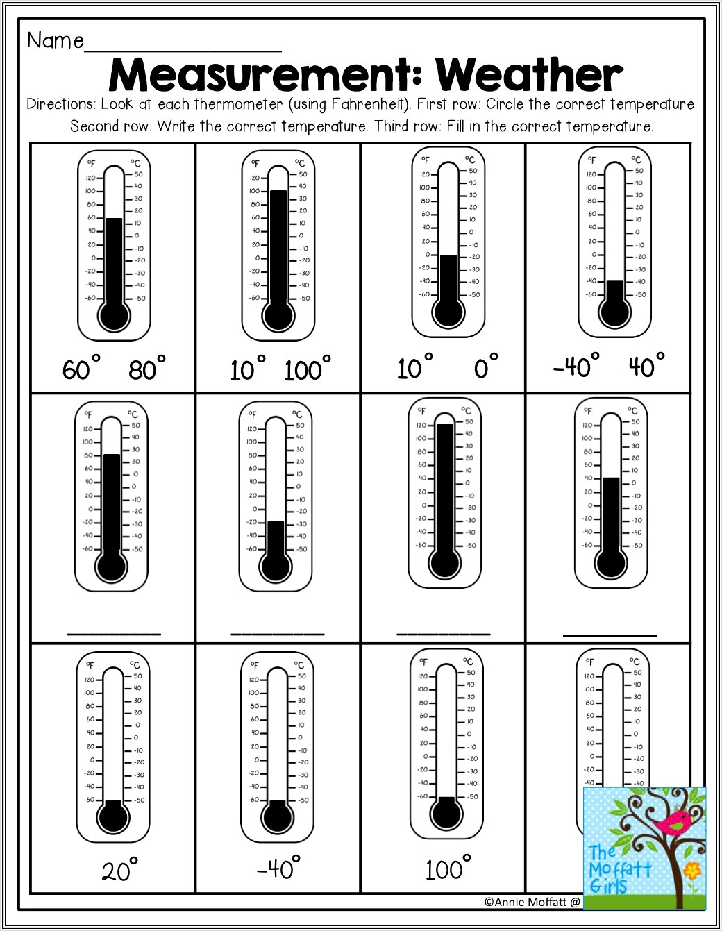 First Grade Weather Printables