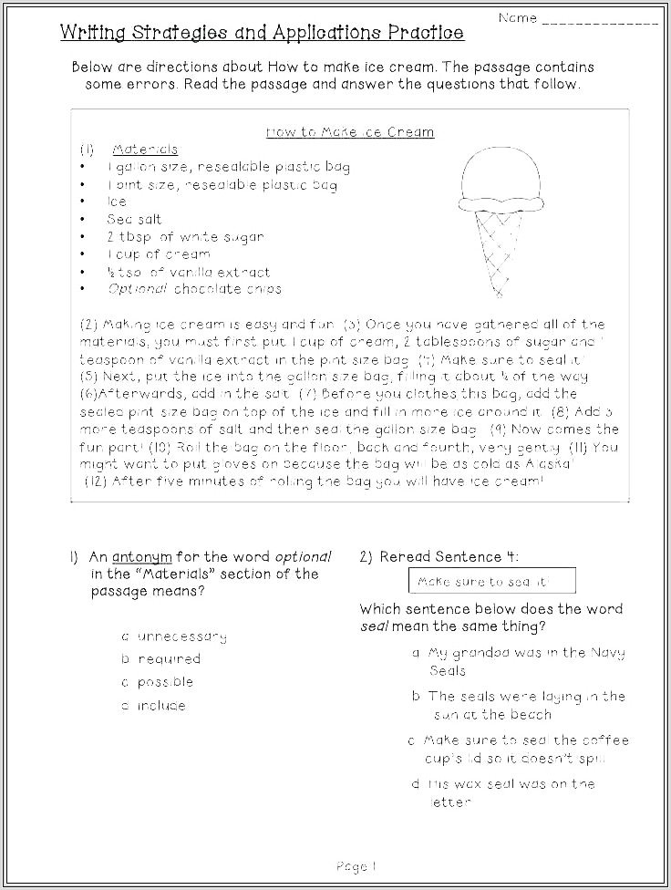 First Grade Worksheets Capitalization