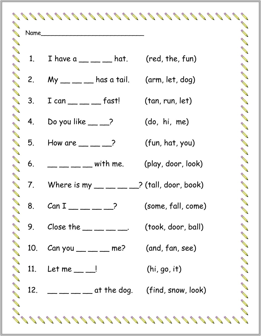 First Grade Worksheets For Science
