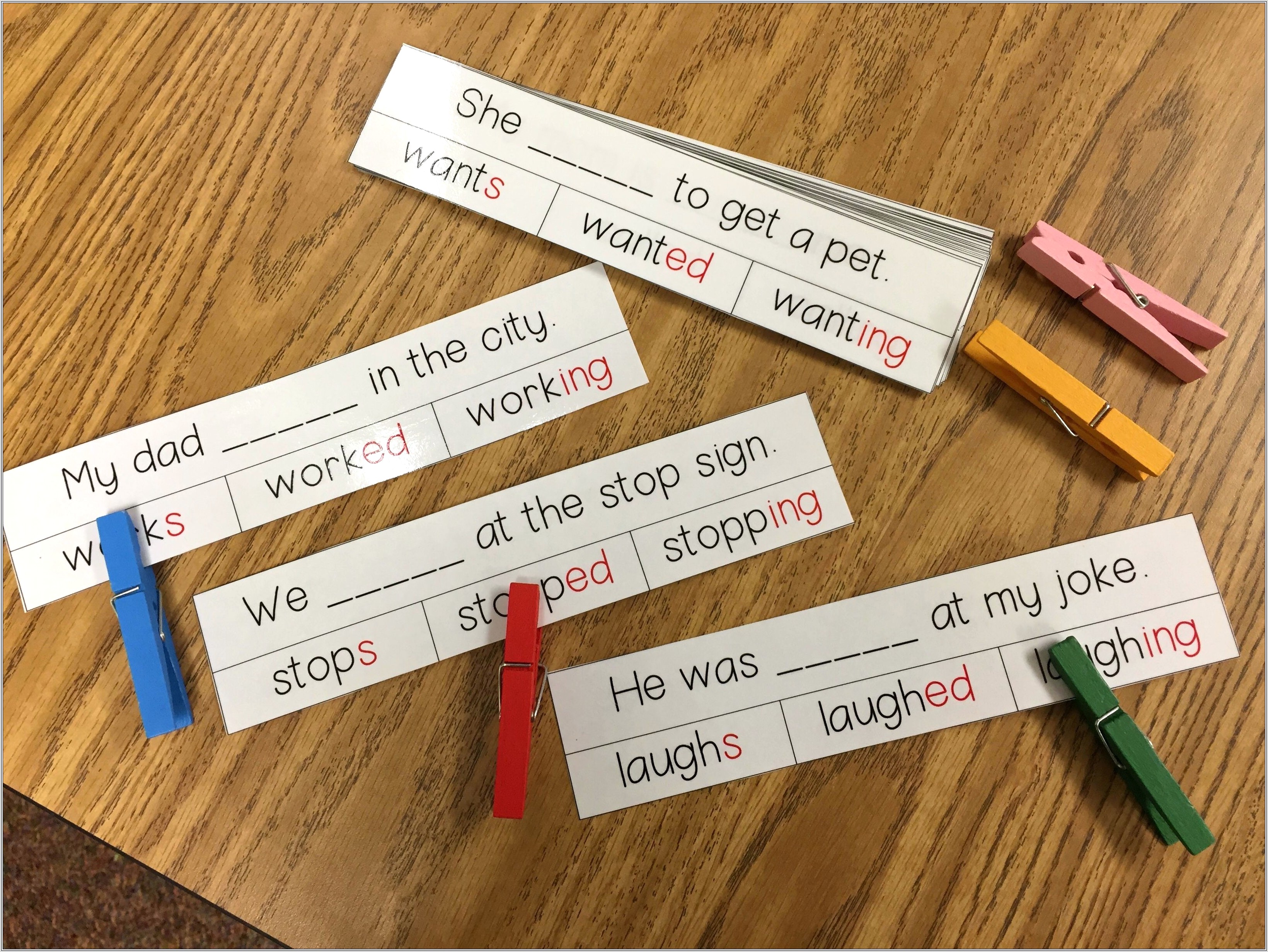 First Grade Worksheets Inflectional Endings