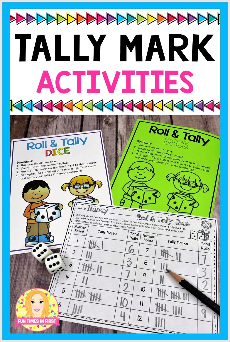 First Grade Worksheets Tally Marks