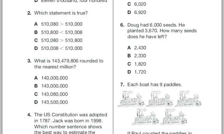 First Grade Worksheets With Answer Key