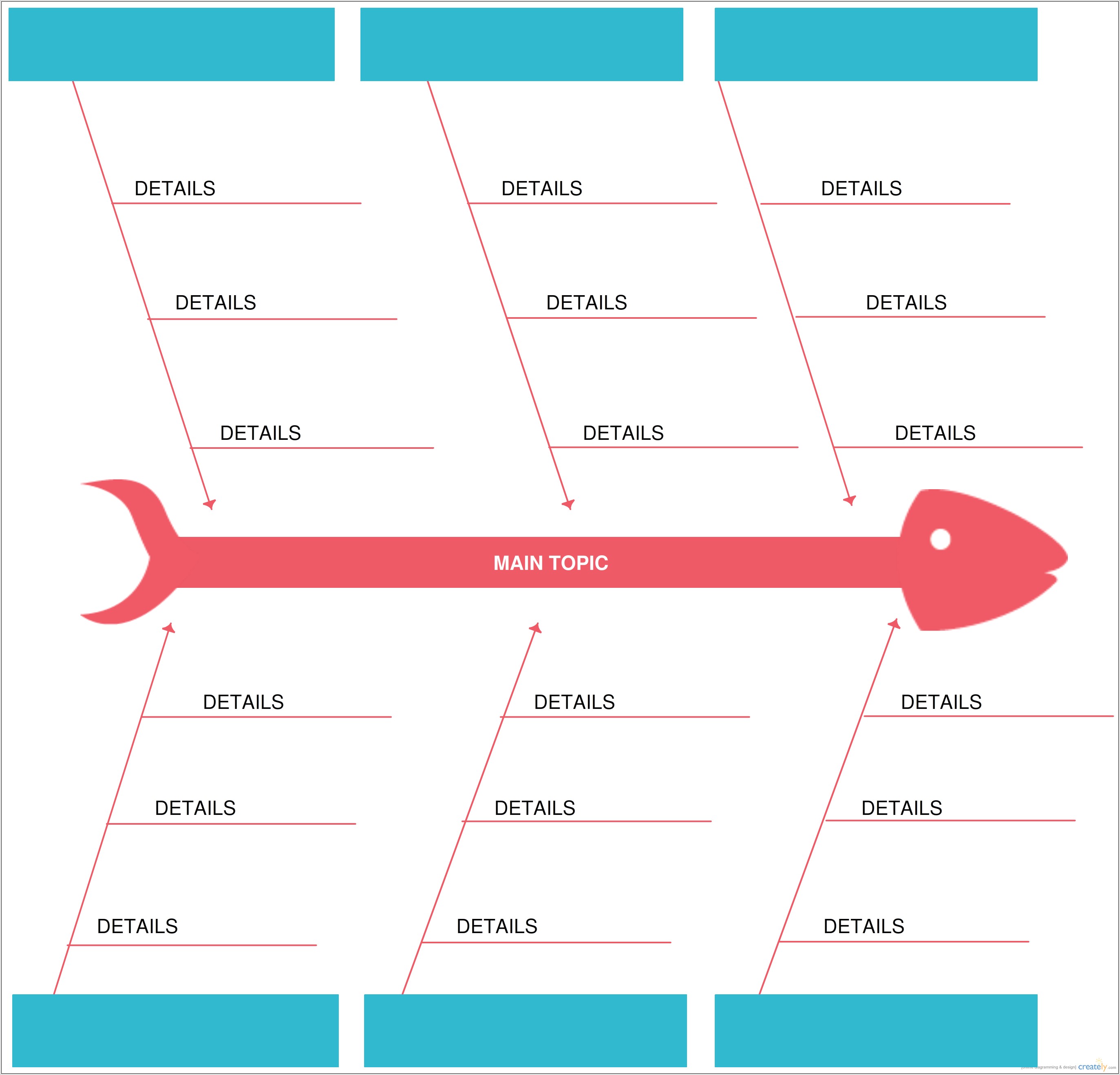 Fishbone Ishikawa Diagram Template