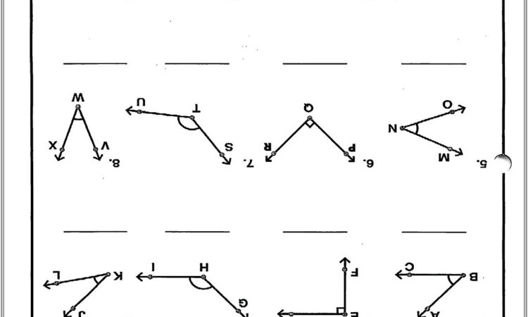 Fourth Grade Math Worksheets Angles