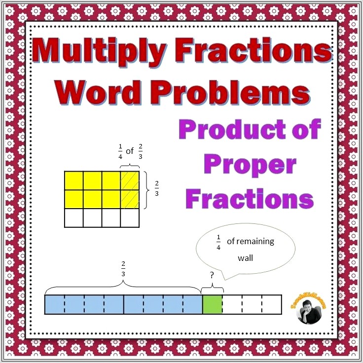 Fraction Word Problems Worksheets 6th Grade