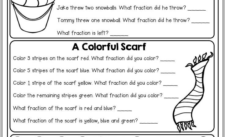 Fractions Worksheets With Word Problems