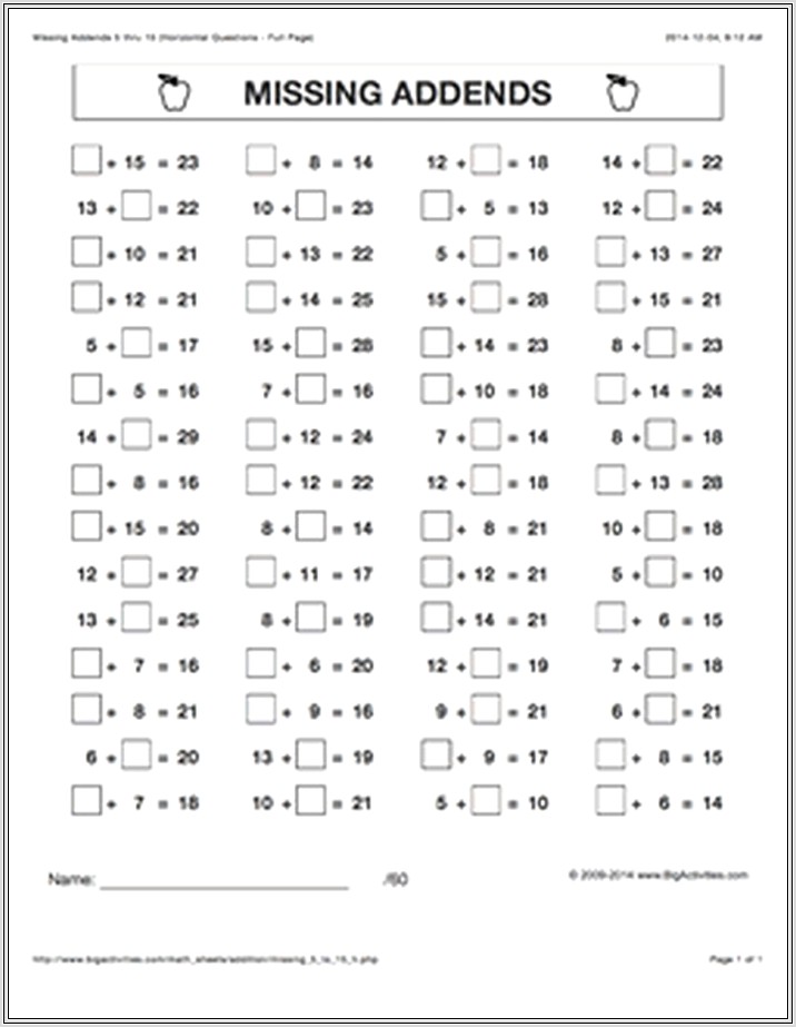 Free Grade 2 Math Worksheets Canada