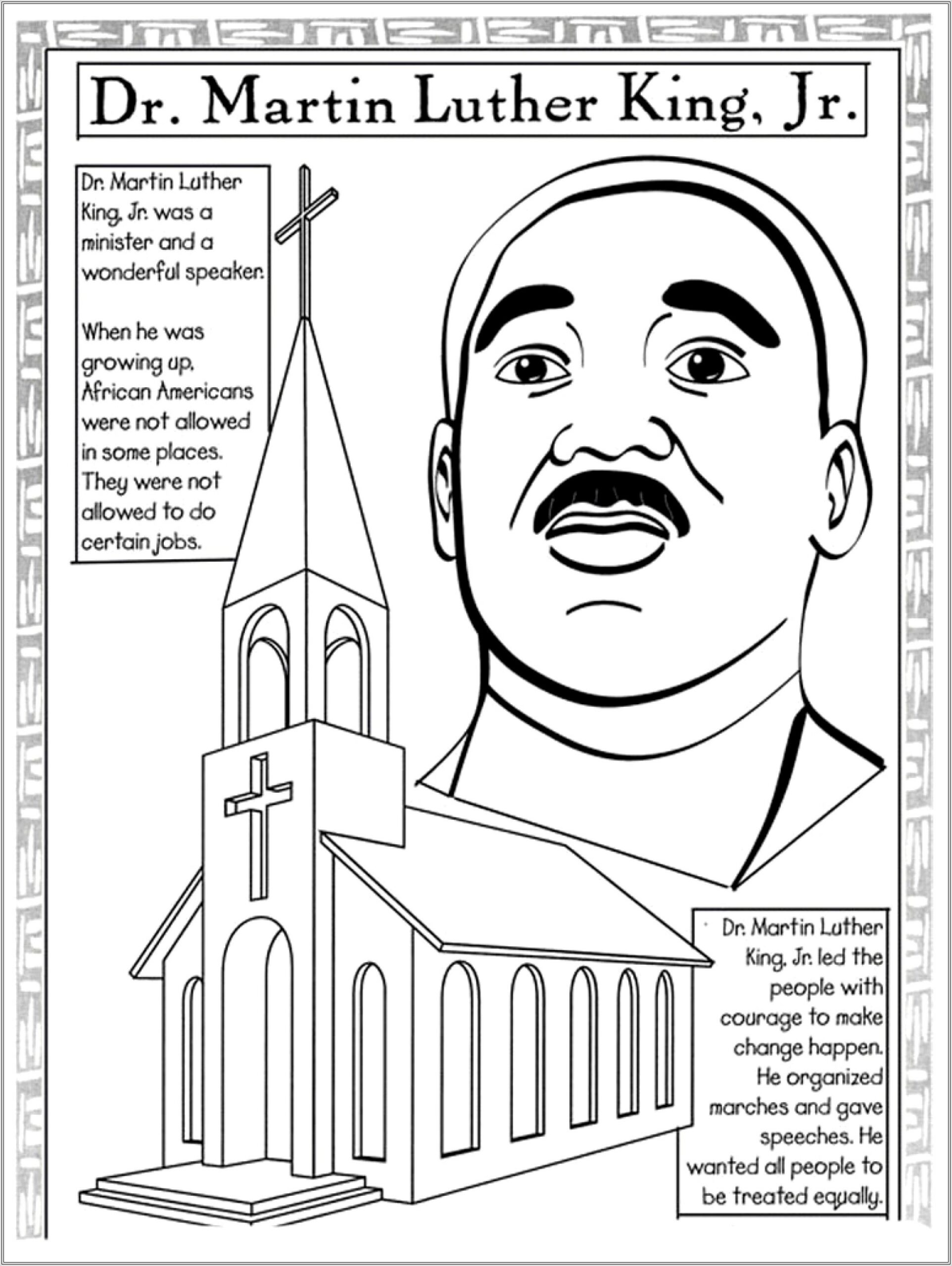 Free Martin Luther King Jr Comprehension Worksheets