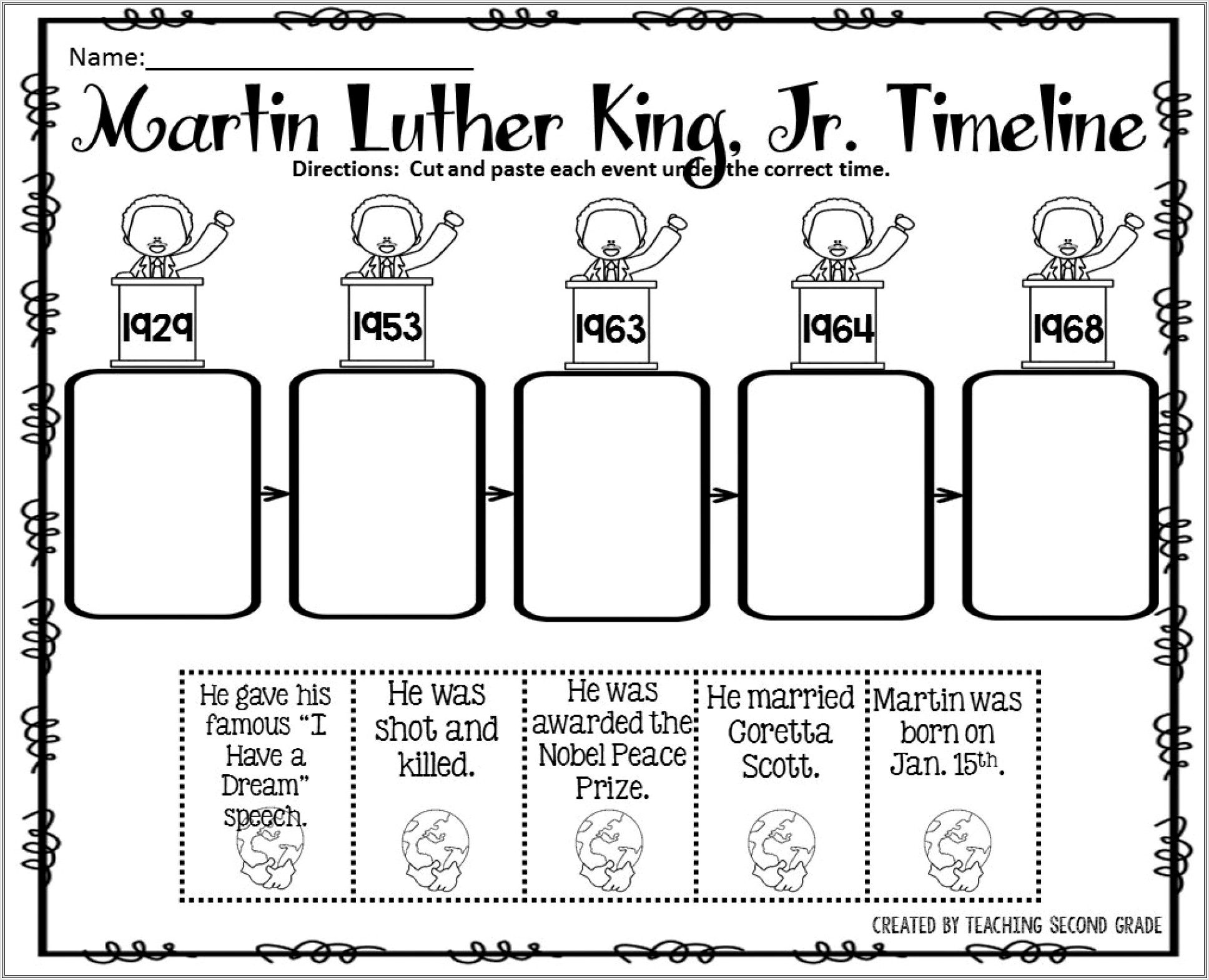 Free Martin Luther King Jr Math Worksheets