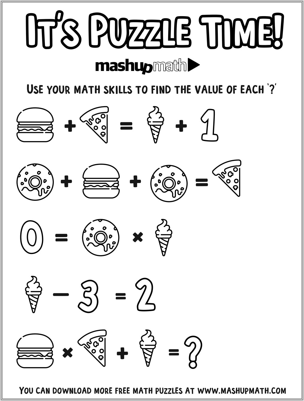 Free Math Coloring Worksheets For 2nd Graders