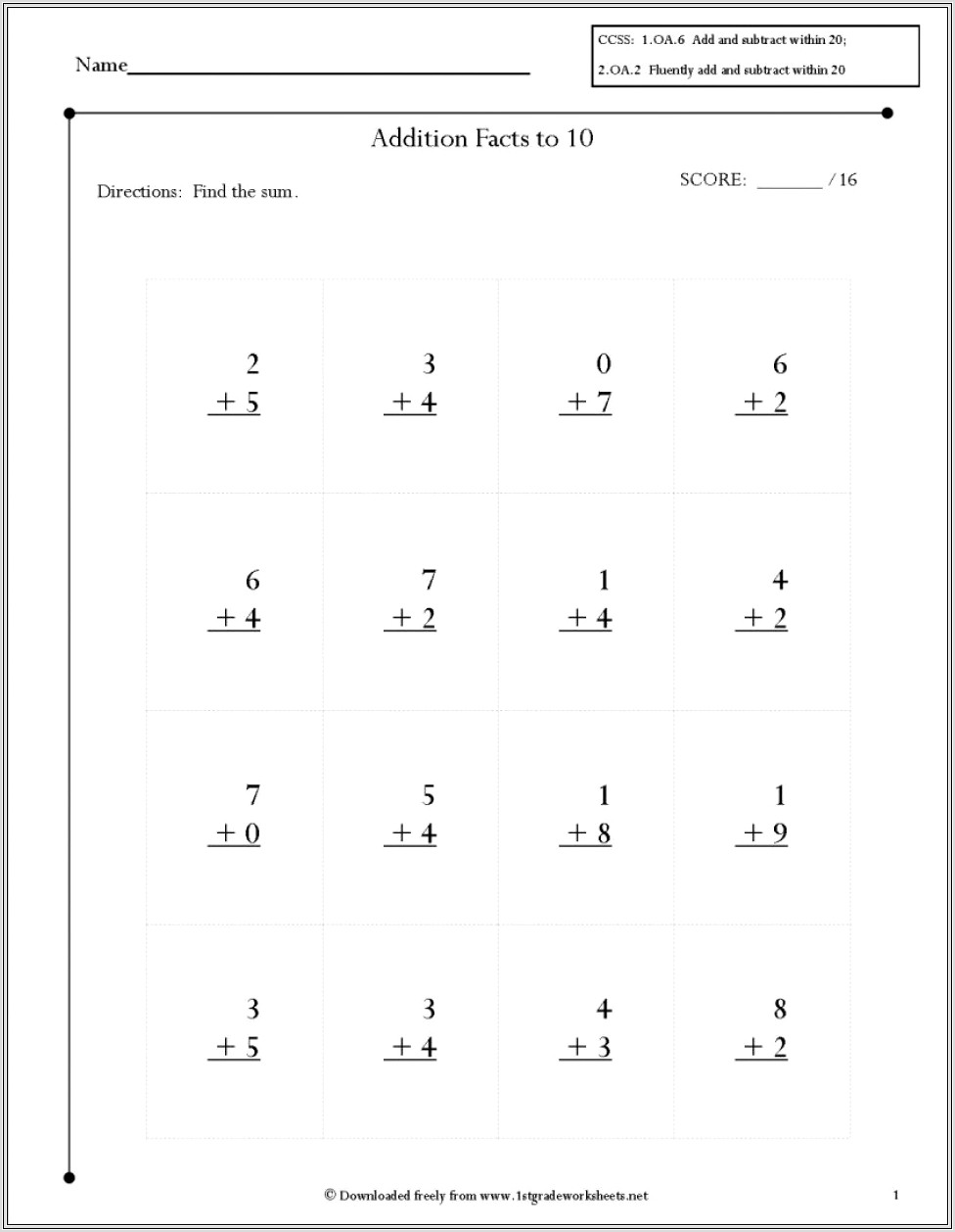 Free Math Worksheet Maker Software