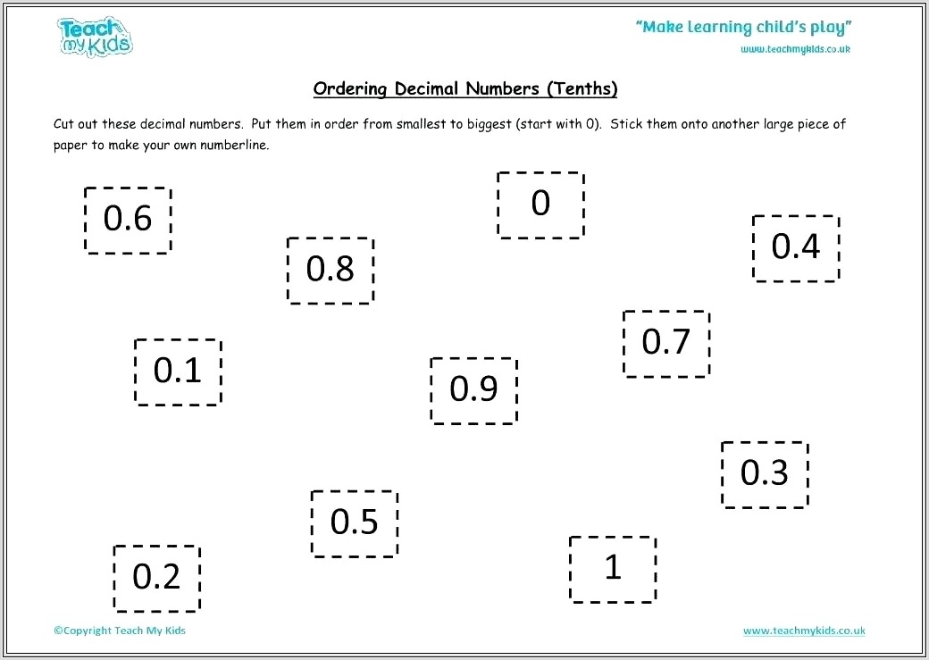 Free Math Worksheets Ordering Numbers First Grade