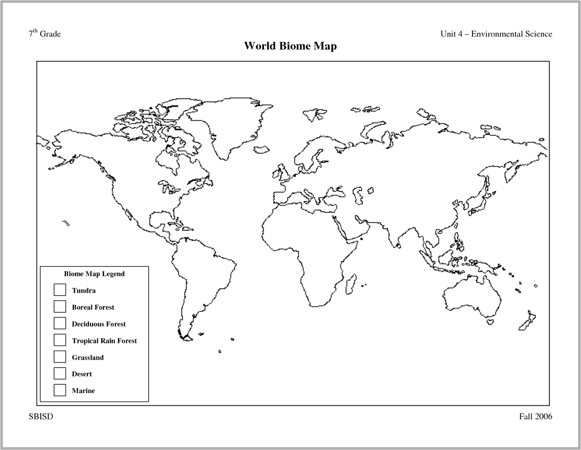 Free Printable Worksheet World Map