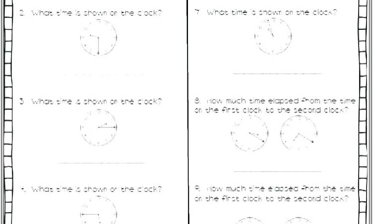 Free Telling Time Worksheet For Kindergarten