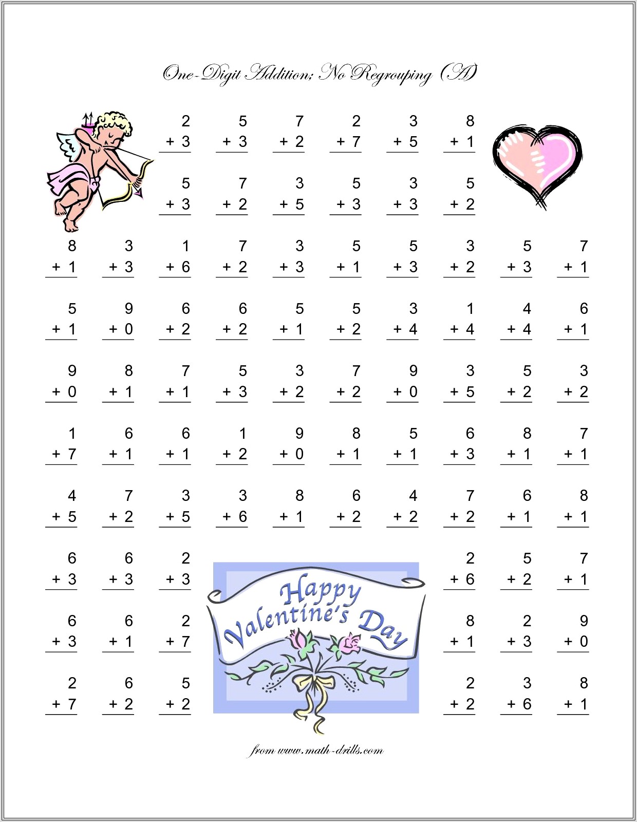 Free Valentines Worksheets For 2nd Grade