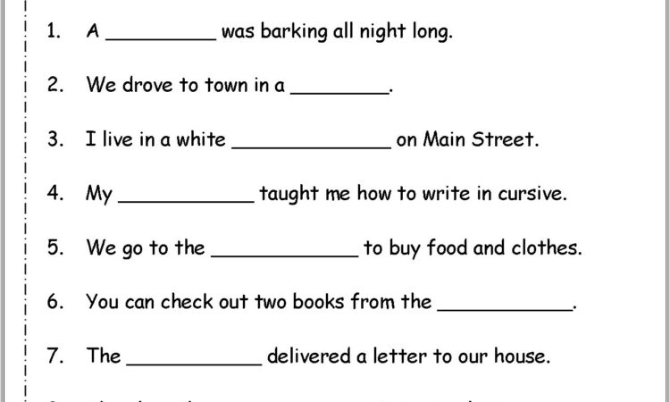 Free Worksheet On Pronouns For Grade 2