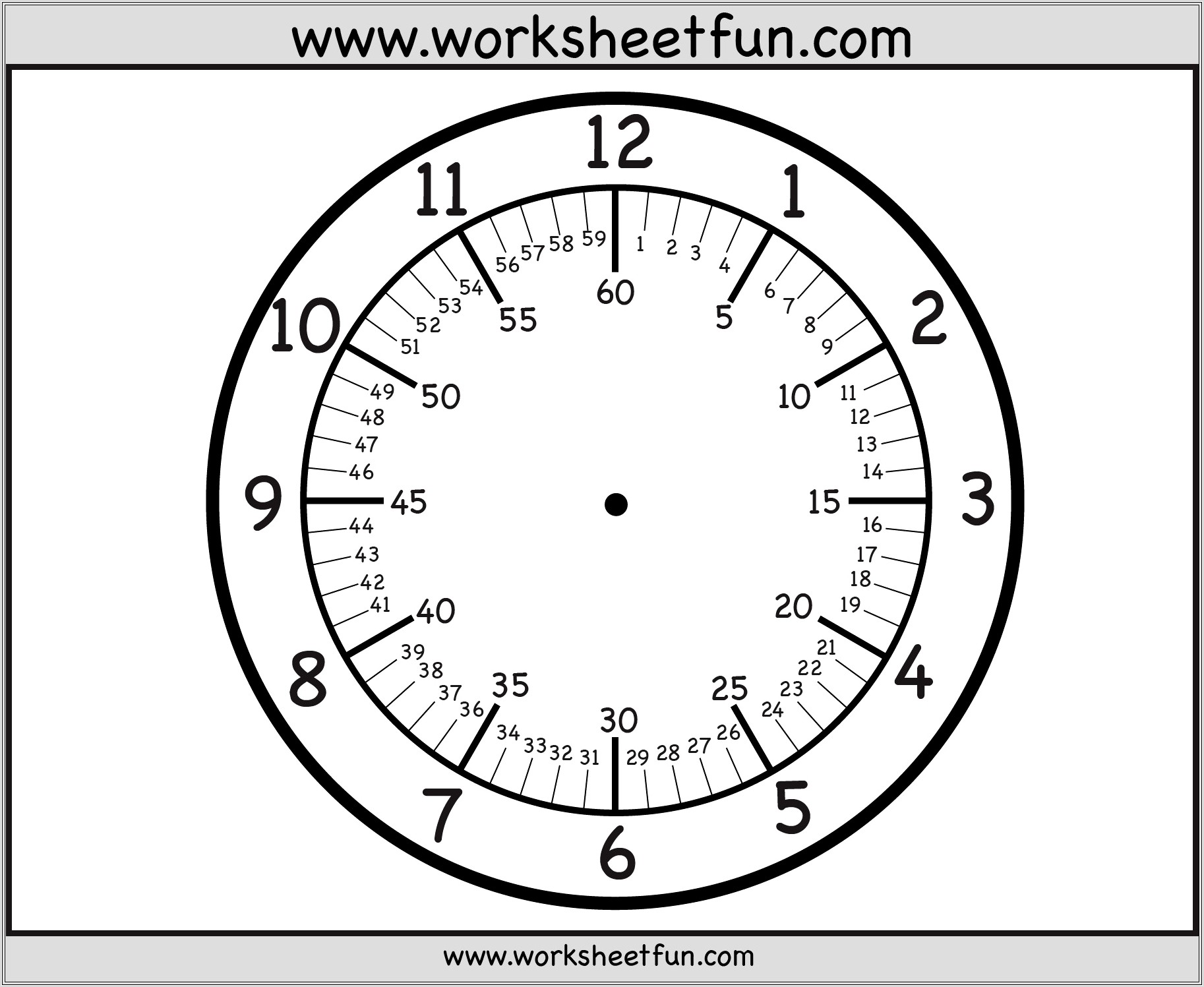 Free Worksheets Clock Time