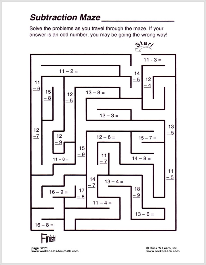 Fun Math Activity Worksheets For 2nd Grade