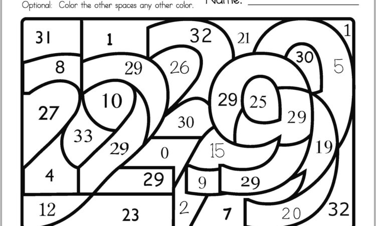 Fun Math Activity Worksheets For 4th Grade