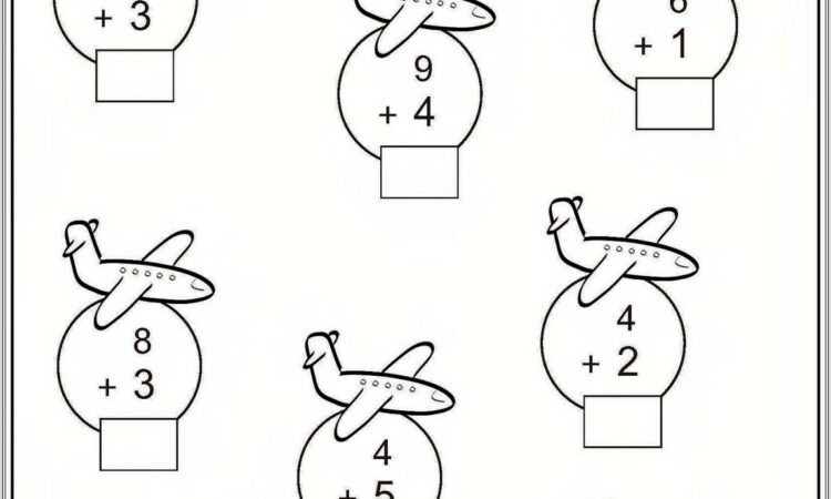 Fun Math Addition Worksheets For 1st Grade