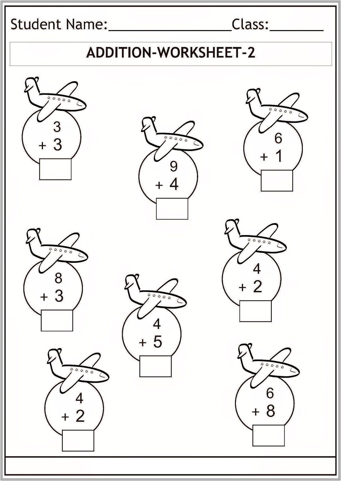 Fun Math Addition Worksheets For 1st Grade