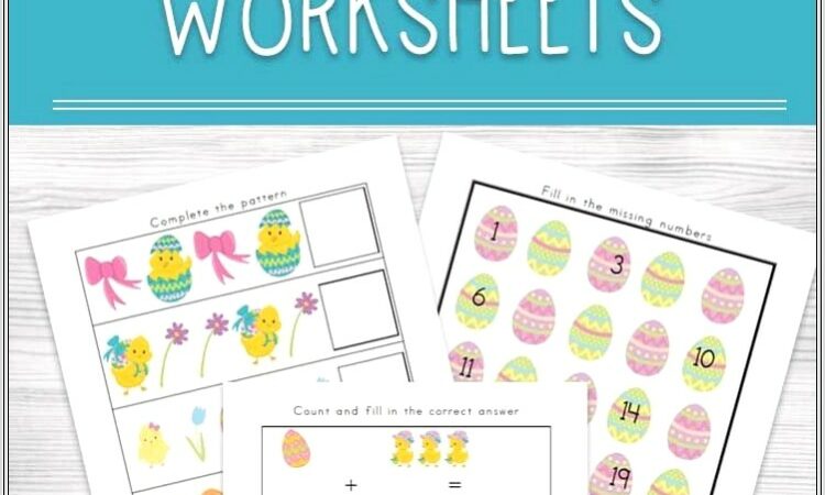 Fun Math Easter Worksheets