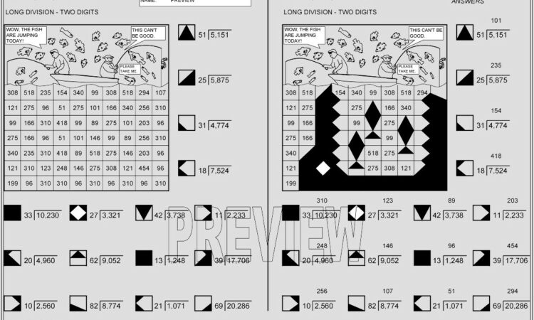 Fun Math Worksheets Division