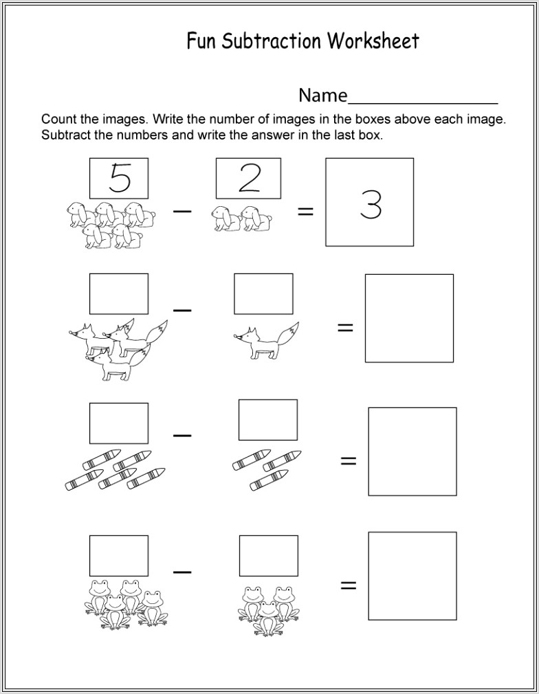 Fun Math Worksheets Kindergarten