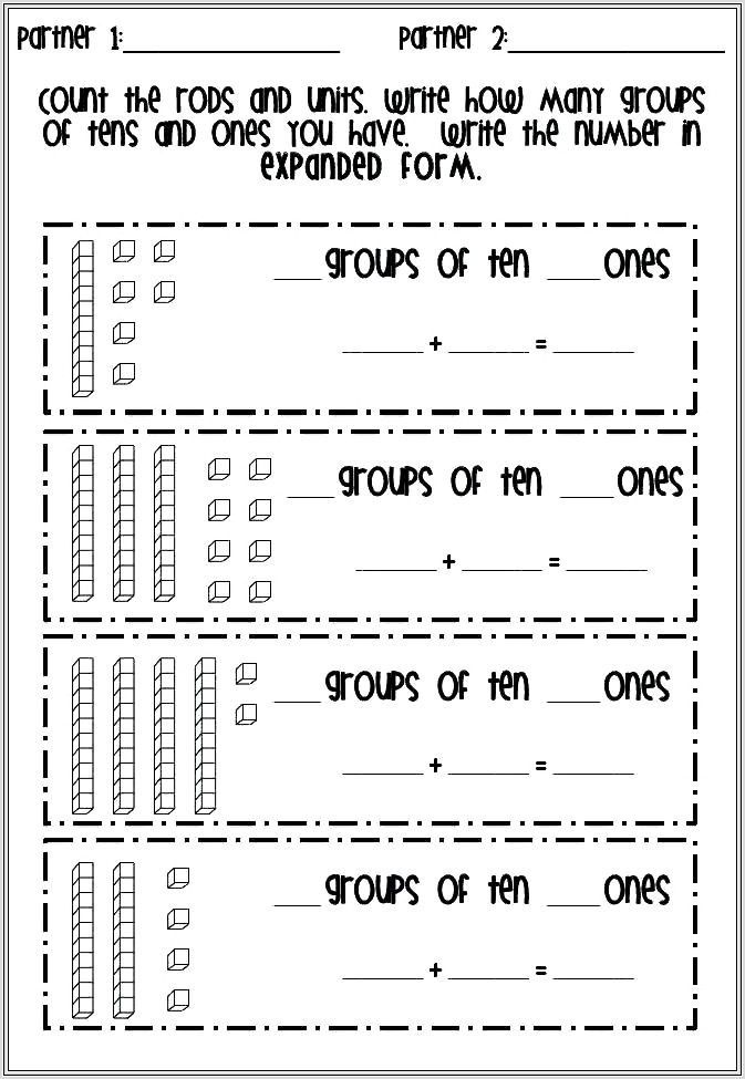 Fun Math Worksheets Place Value