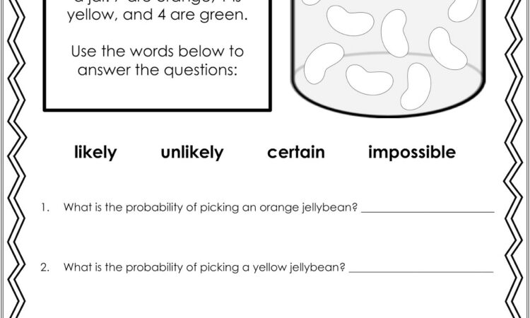 Fun Math Worksheets Probability