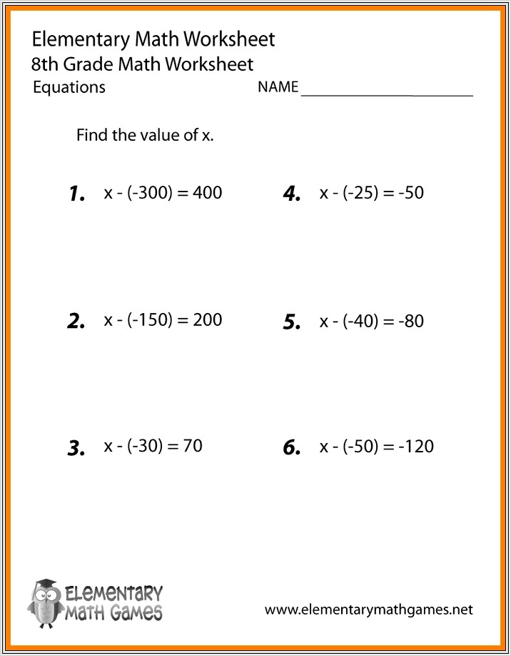 Georgia 8th Grade Math Worksheets