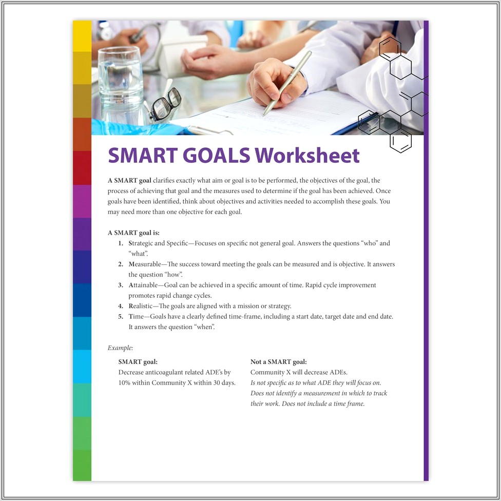 Goal Setting Worksheet Diabetes