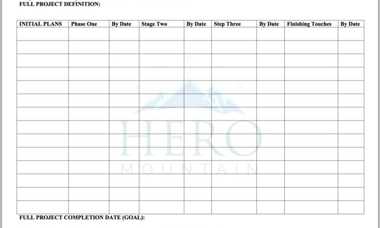 Goal Setting Worksheet For Life