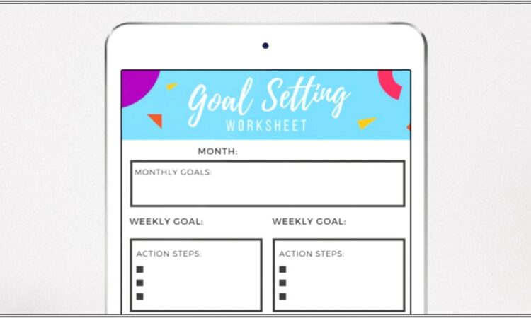 Goal Setting Worksheet For Real Estate Agents