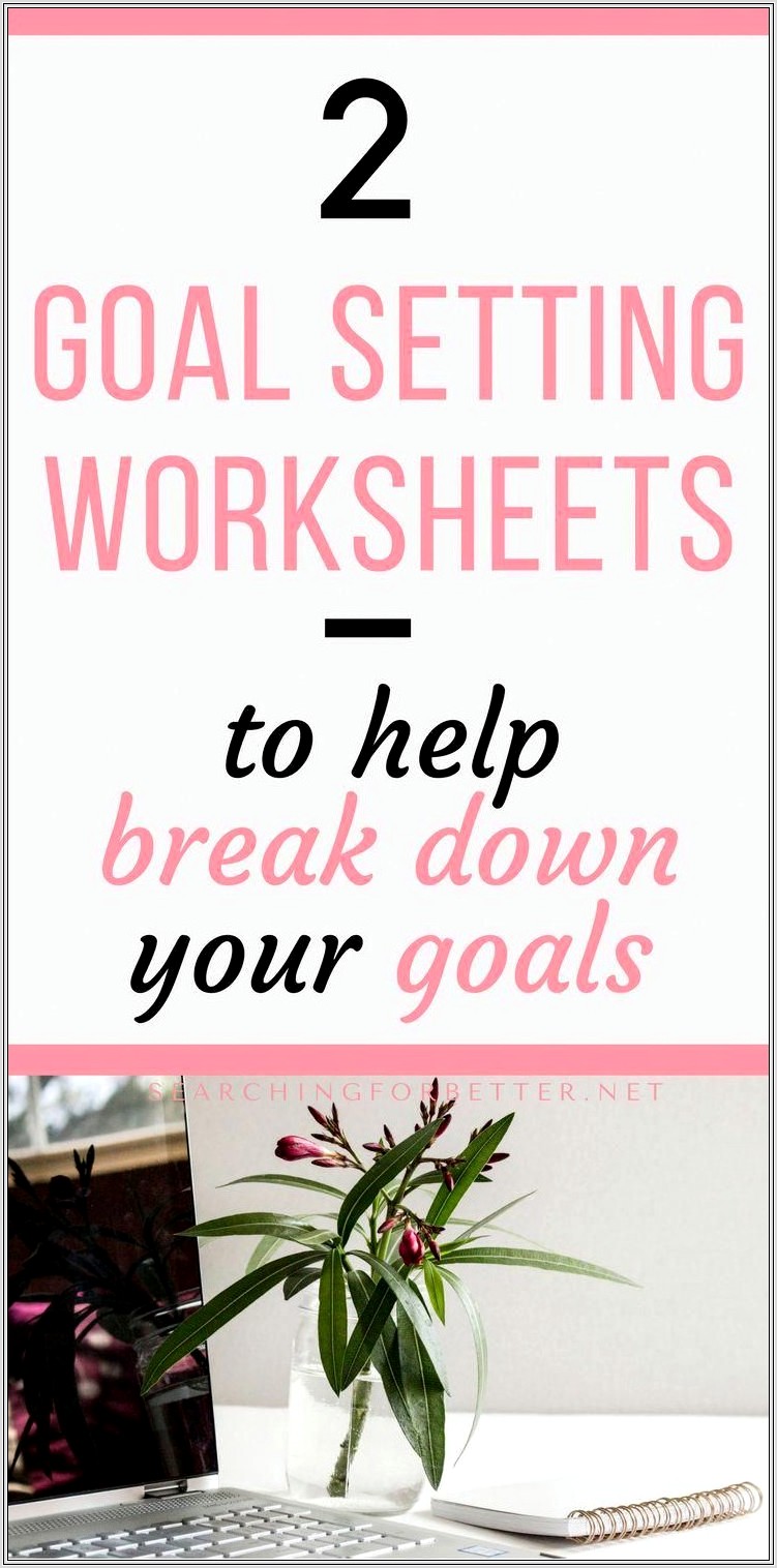 Goal Setting Worksheet Nutrition