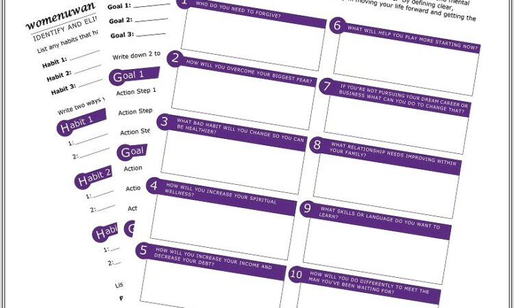 Goal Setting Worksheet Pdf