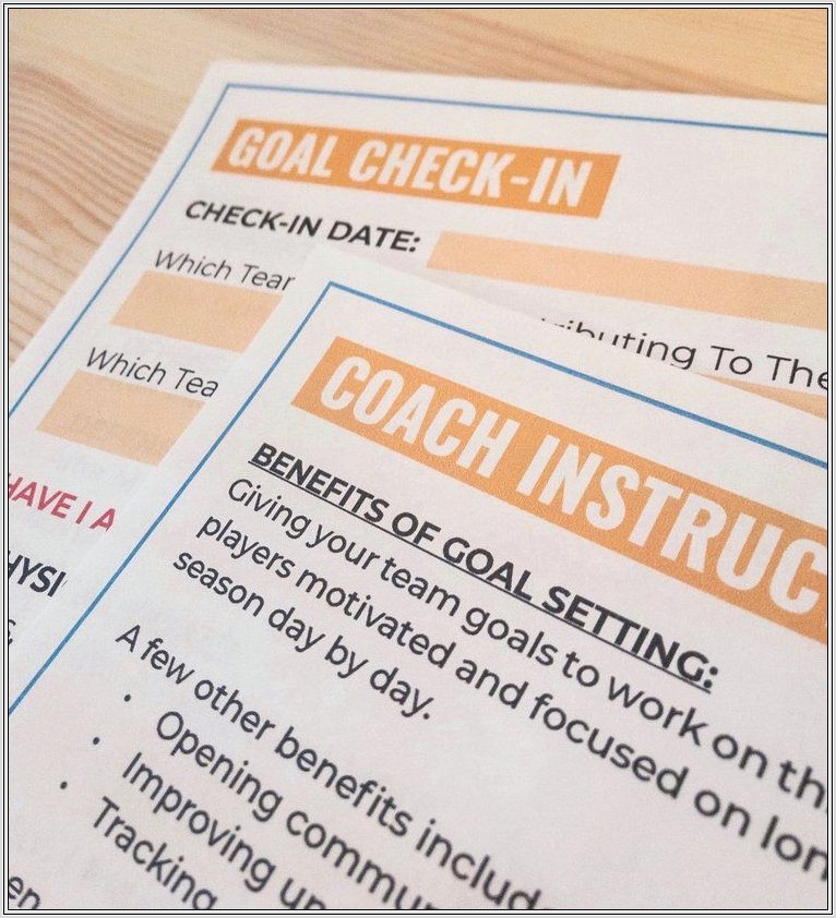 Goal Setting Worksheet Volleyball