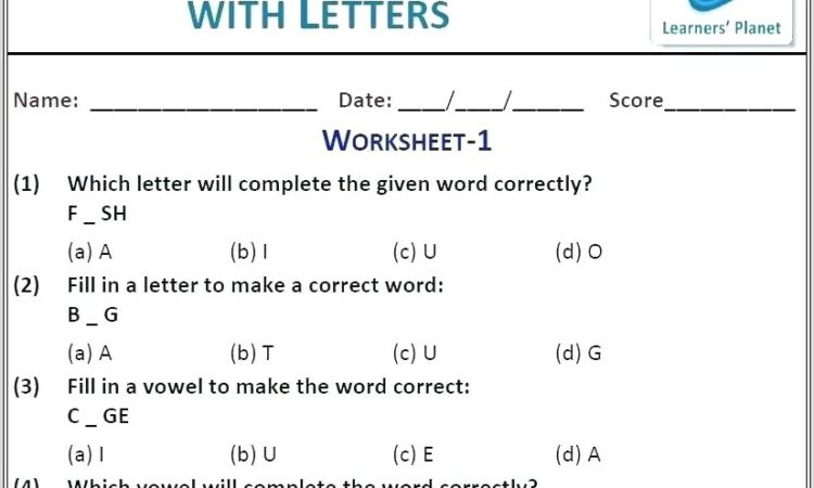 Grade 1 English Worksheets Online