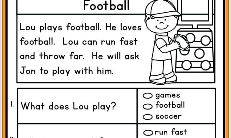 Grade 1 Reading Worksheets Printable