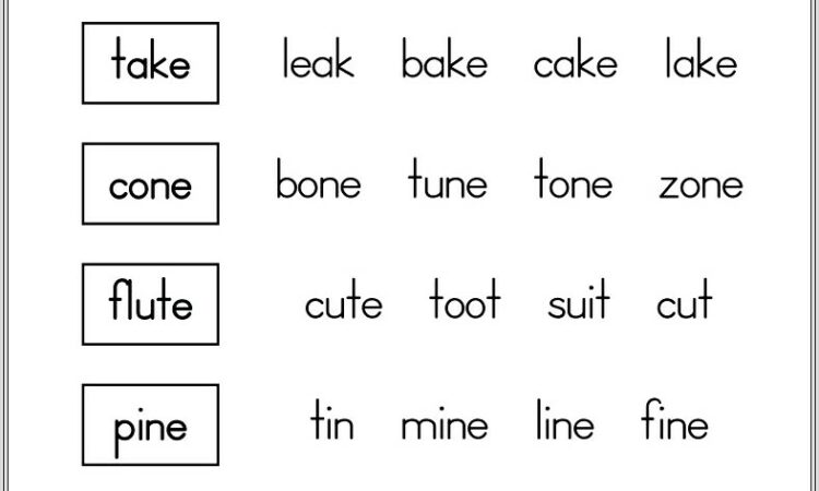 Grade 1 Rhyming Words Worksheet