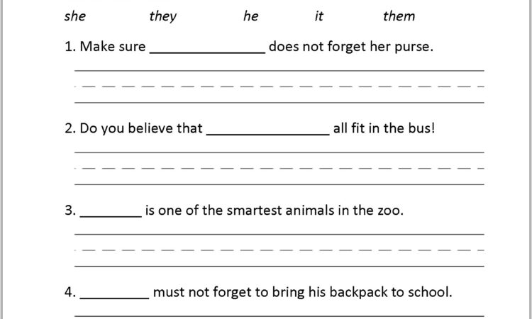 Grade 1 Writing Worksheet