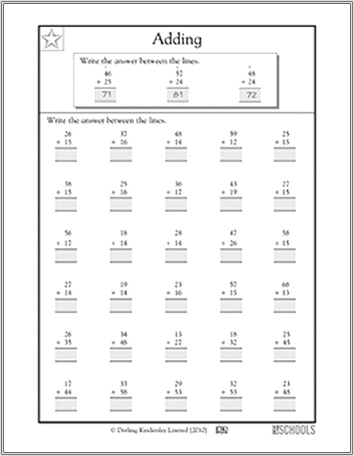 Grade 2 Math Adding Worksheets