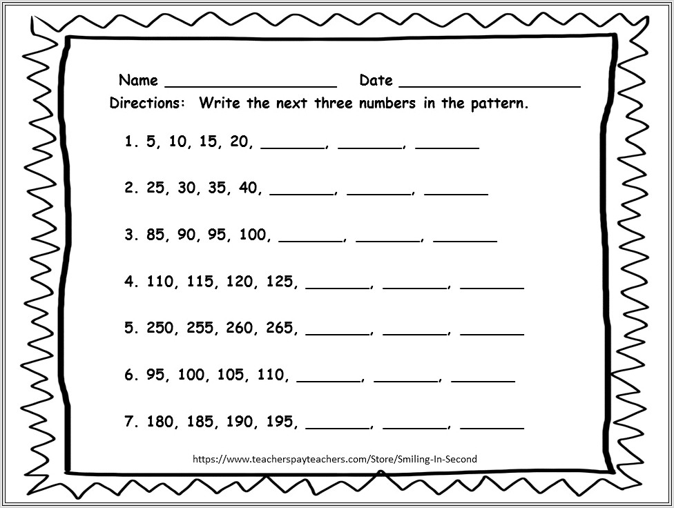 Grade 2 Math Counting Worksheets