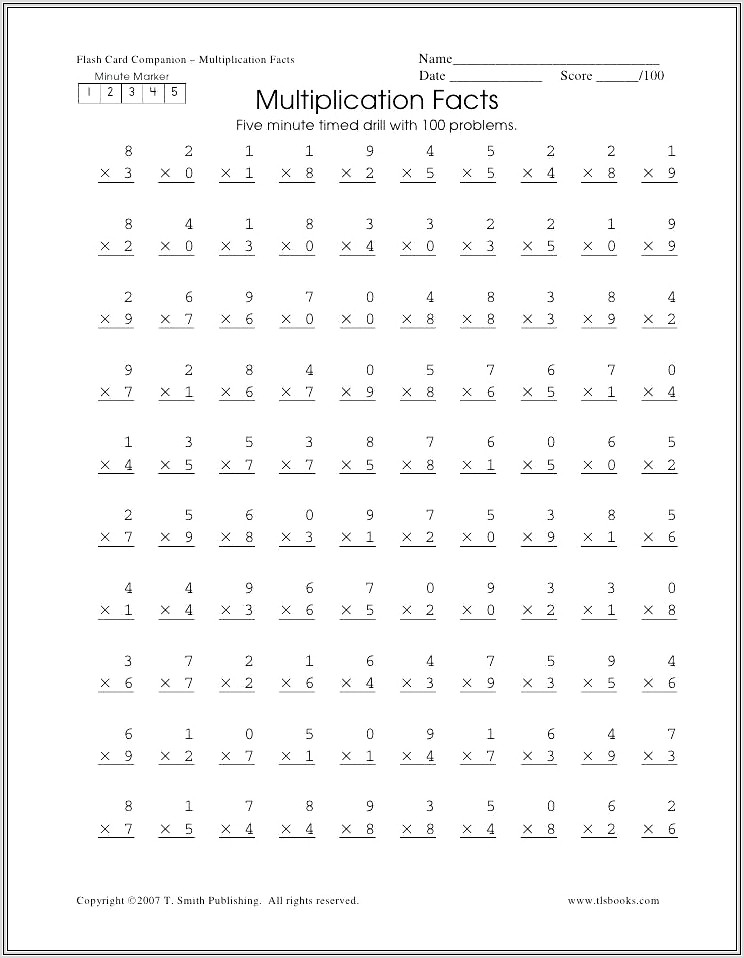 Grade 2 Math Drill Worksheets
