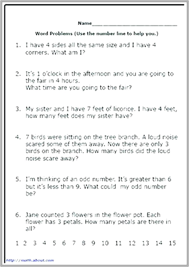 Grade 2 Math Word Problems Worksheets Free