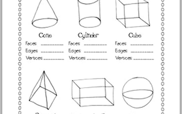 Grade 2 Math Worksheets 3d Shapes