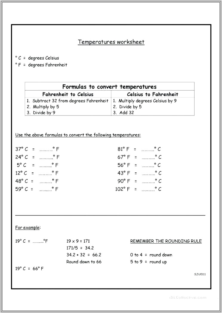 Grade 2 Math Worksheets Temperature